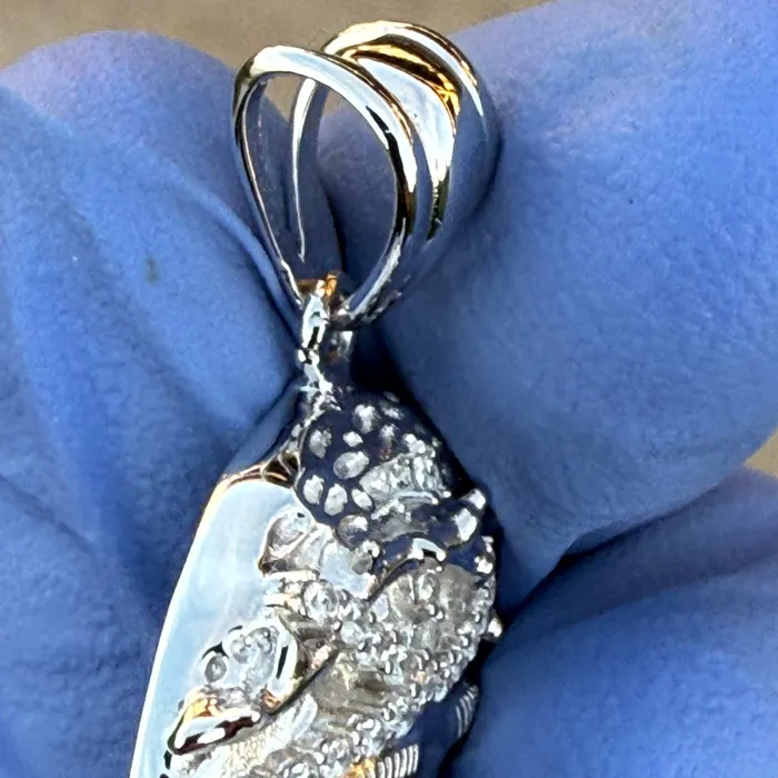 Bling Cartel Necklaces Solid 925 Sterling Silver Jesus Head Italy Pendant CZ Crown Medium 175 Bling Cartel Necklaces Solid 925 Sterling Silver Jesus Head Italy Pendant CZ Crown Medium 175
