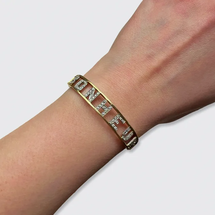 Bracelets 21stfinds Vintage Diamond Bonheur Bracelet Bracelets 21stfinds Vintage Diamond Bonheur Bracelet
