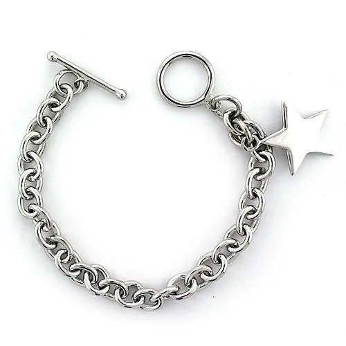 Bracelets Alamode LOAS796 HighPolished 925 Sterling Silver Bracelet with No Stone Bracelets Alamode LOAS796 HighPolished 925 Sterling Silver Bracelet with No Stone