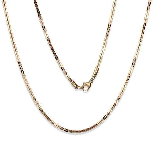 Bracelets Alamode TK2440R IP Rose GoldIon Plating Stainless Steel Chain with No Stone Bracelets Alamode TK2440R IP Rose GoldIon Plating Stainless Steel Chain with No Stone
