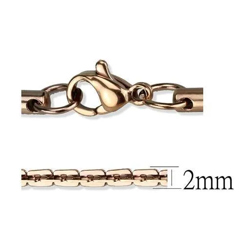 Bracelets Alamode TK2440R IP Rose GoldIon Plating Stainless Steel Chain with No Stone