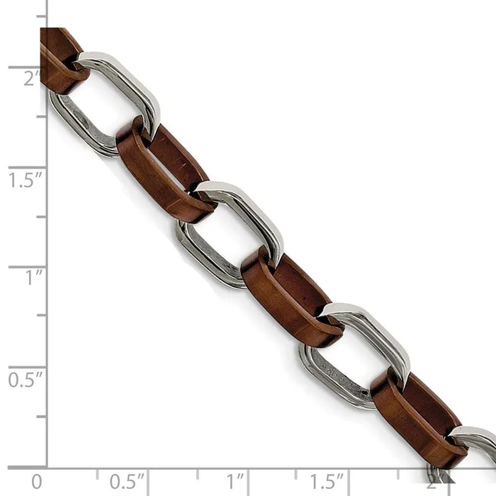 Bracelets Chisel Stainless Steel Brown IPplated 85in Bracelet Bracelets Chisel Stainless Steel Brown IPplated 85in Bracelet