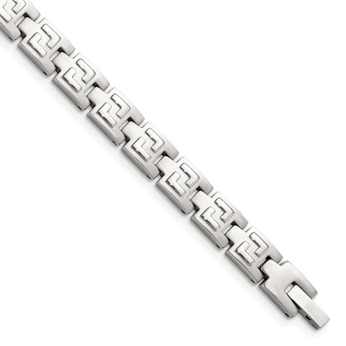 Bracelets Chisel Stainless Steel Brushed and Polished 85in Bracelet