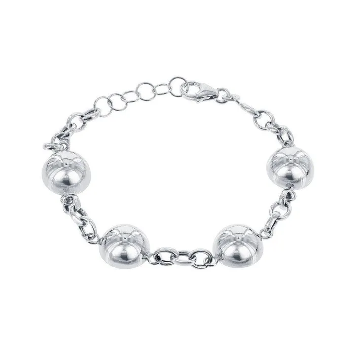 Bracelets Classic Sterling Silver Semi Sphere Bracelet 7