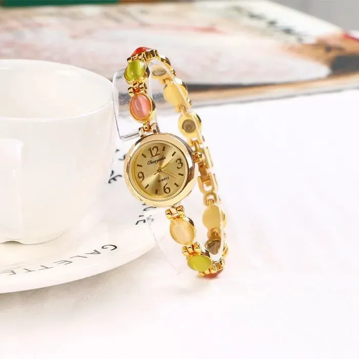 Bracelets Divine Inspiration Styles CHAOYADA Womens Fine Fashion Luxury Style Gold Rhinestone Bracelet Watch Special Offer