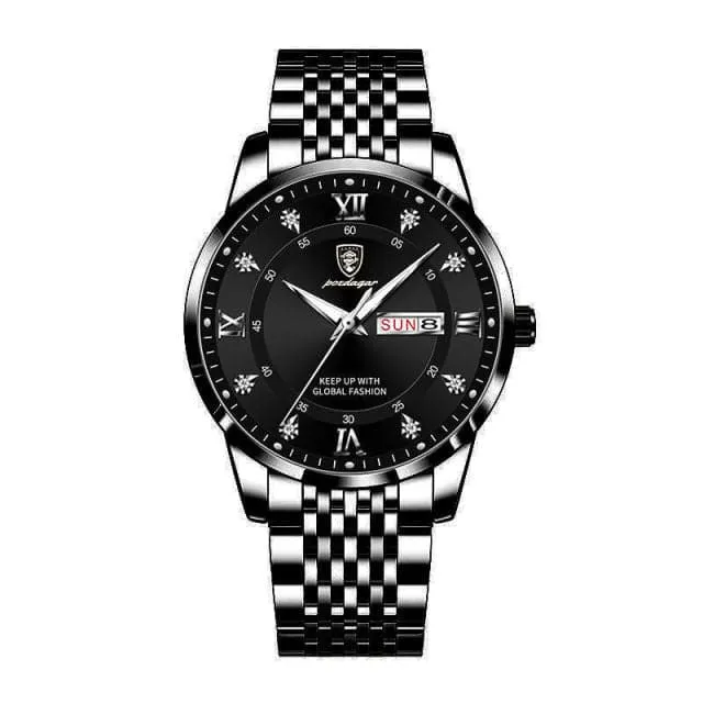 Bracelets Divine Inspiration Styles POEDAGAR Mens Luxury Fine Fashion Premium Top Quality Stainless Steel Watch