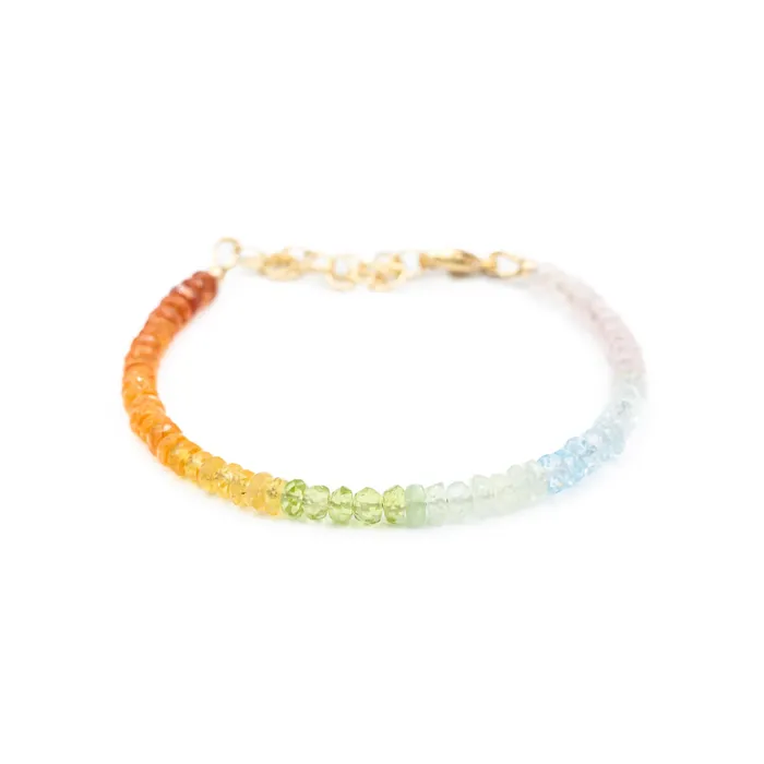 Bracelets Earthly Abundance Rainbow gemstone bracelet