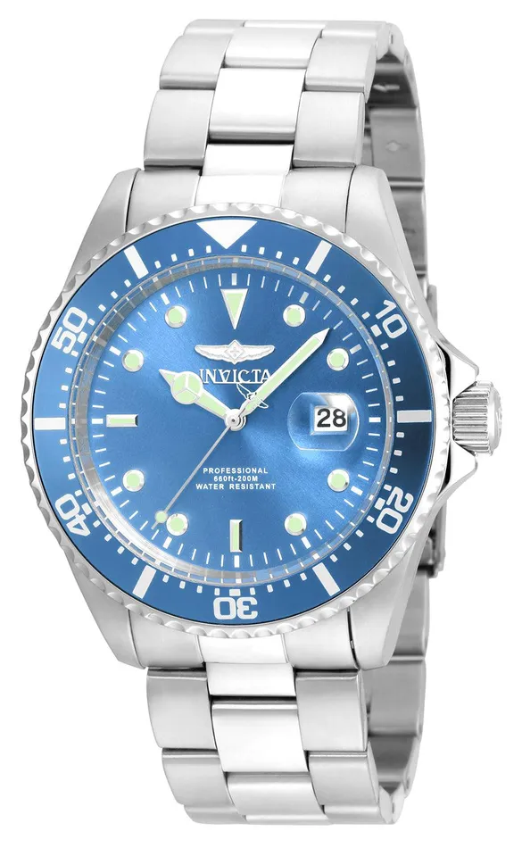Bracelets Invicta Invicta Mens Stainless Steel Watch Pro Diver Quartz Blue Dial Bracelet 22051 Bracelets Invicta Invicta Mens Stainless Steel Watch Pro Diver Quartz Blue Dial Bracelet 22051