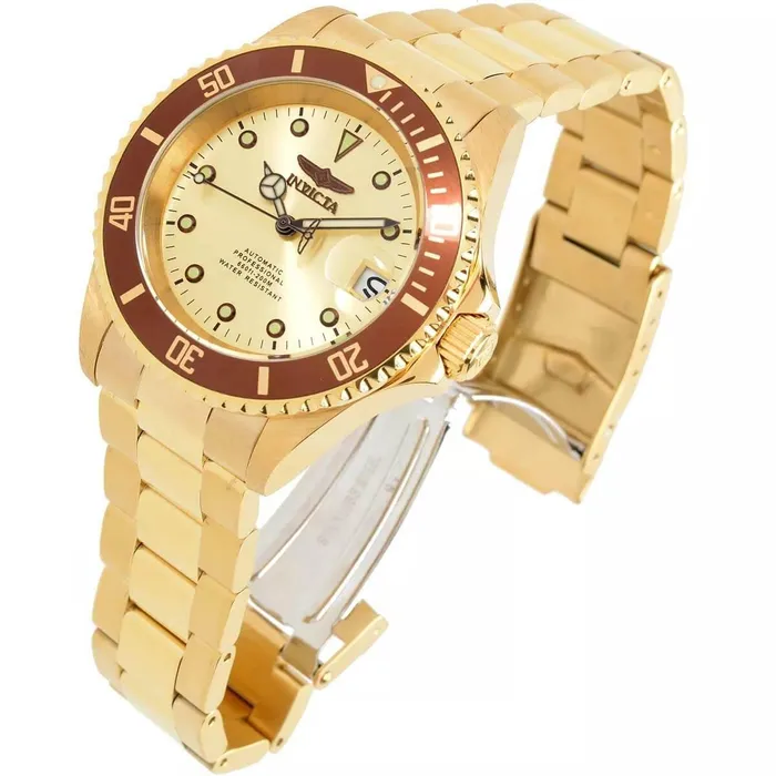 Bracelets Invicta Invicta Mens Watch Pro Diver Automatic Gold Dial Stainless Steel Bracelet 34766 Bracelets Invicta Invicta Mens Watch Pro Diver Automatic Gold Dial Stainless Steel Bracelet 34766