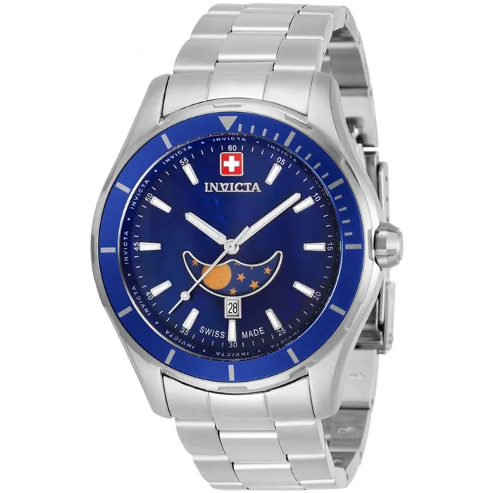 Bracelets Invicta Invicta Mens Watch Pro Diver Moon Phase Blue Dial Silver Tone Bracelet 33463 Bracelets Invicta Invicta Mens Watch Pro Diver Moon Phase Blue Dial Silver Tone Bracelet 33463