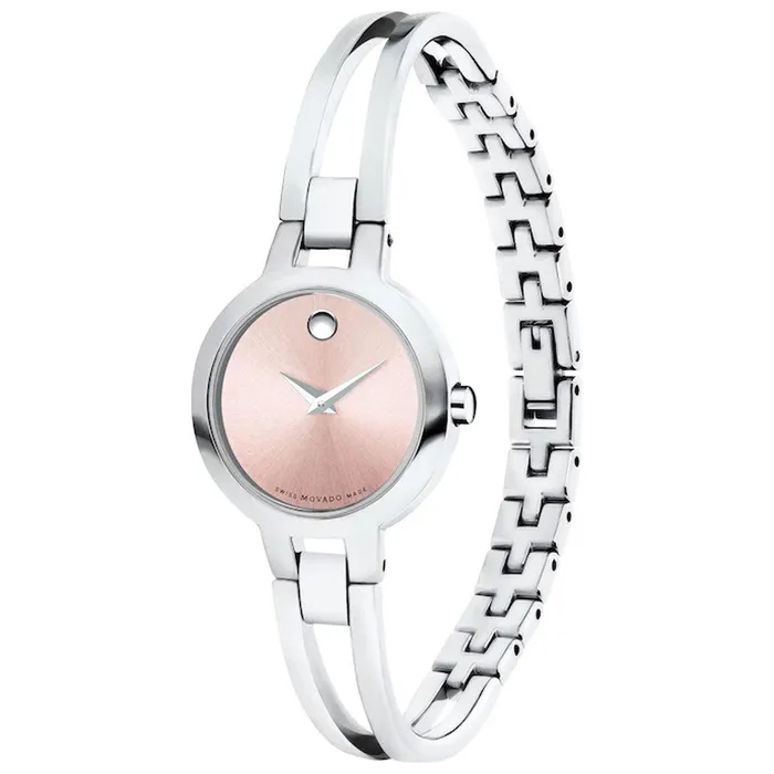Bracelets Movado Movado Womens Swiss Quartz Watch Amorosa Pink Dial Silver Bangle Bracelet 0607387 Bracelets Movado Movado Womens Swiss Quartz Watch Amorosa Pink Dial Silver Bangle Bracelet 0607387