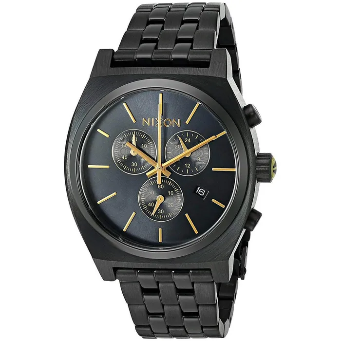 Bracelets Nixon Nixon Mens Chronograph Watch Time Teller Chrono Black Bracelet A9721031 Bracelets Nixon Nixon Mens Chronograph Watch Time Teller Chrono Black Bracelet A9721031