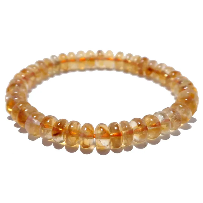 Bracelets Satin Crystals Citrine Bracelet Honeysuckle Abundance Crystal