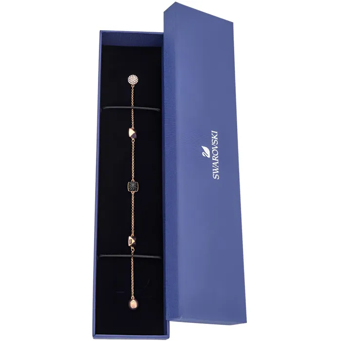 Bracelets Swarovski Swarovski Womens Bracelet Remix Rose Gold Tone with Spike Strand Crystal 5373213