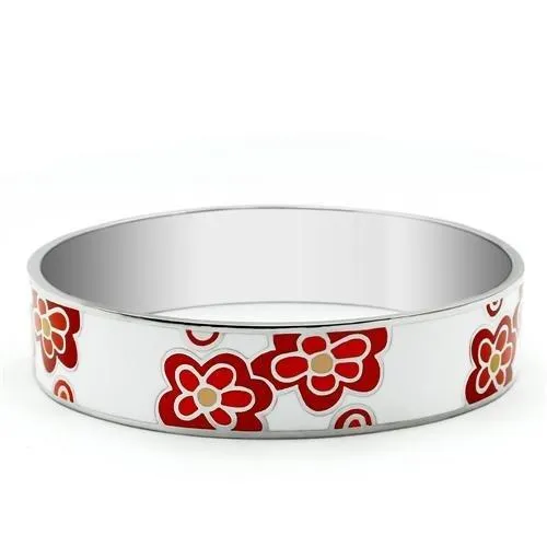 Bracelets TK288 High polished no plating Stainless Steel Bangle with Epoxy in No Stone Alamode Bracelets TK288 High polished no plating Stainless Steel Bangle with Epoxy in No Stone Alamode