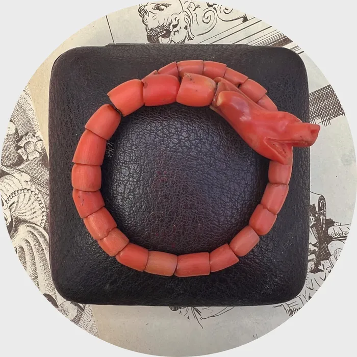 Bracelets Victorian Articulated Sea Monster Coiled Wrap Bracelet 21stfinds Bracelets Victorian Articulated Sea Monster Coiled Wrap Bracelet 21stfinds