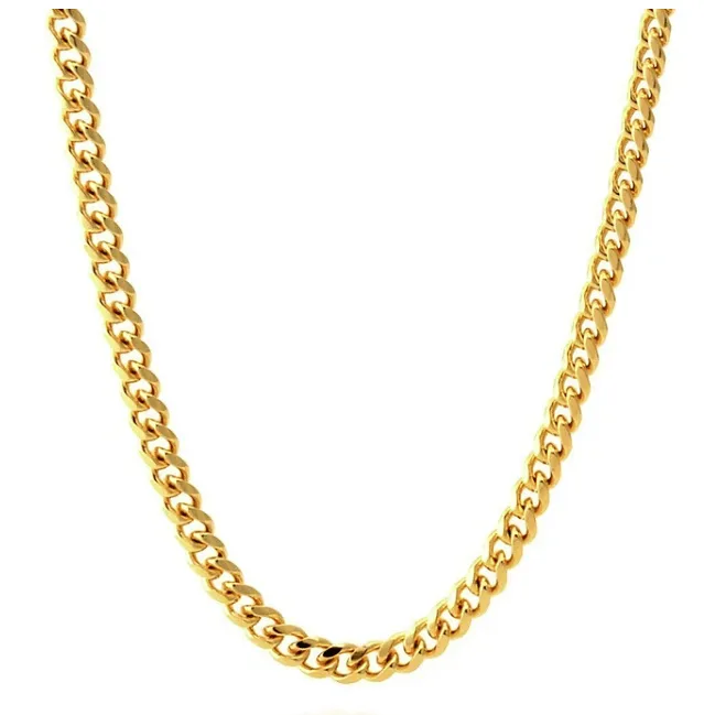 Bracelets VVS Jewelry 5MM Stainless Steel Miami Cuban Chain FREE bracelet