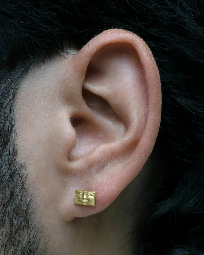Brickface Stud ANTHONY LENT Earrings