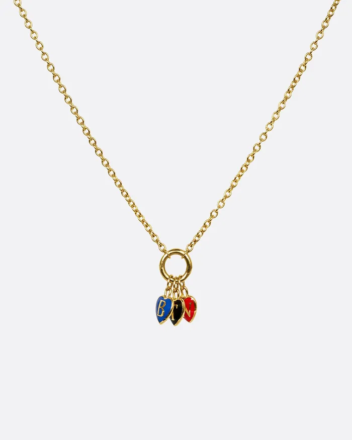 Charm Necklaces KATHRYN BENTLEY W Initial Petite Heart Charm Charm Necklaces KATHRYN BENTLEY W Initial Petite Heart Charm