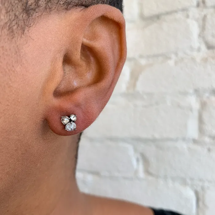 Charm Necklaces TAP By Todd Pownell Inverted Diamond Cluster Studs