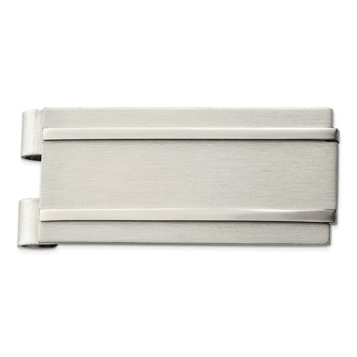 Chisel Bracelets Stainless Steel Brushed and Polished Money Clip