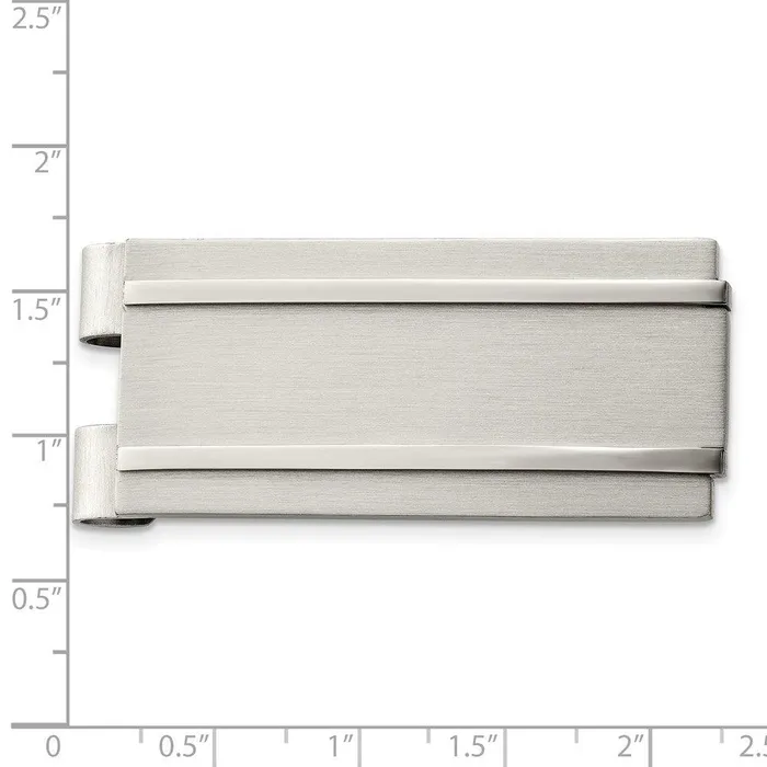 Chisel Bracelets Stainless Steel Brushed and Polished Money Clip Chisel Bracelets Stainless Steel Brushed and Polished Money Clip