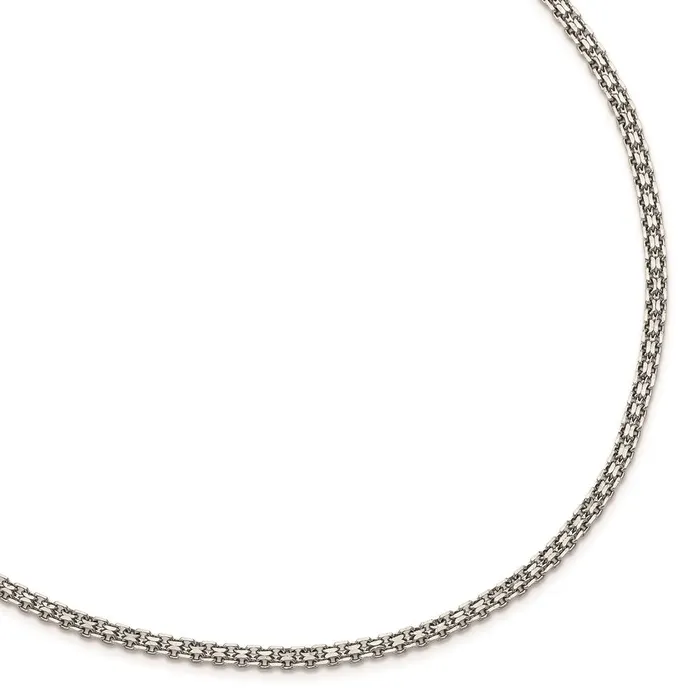 Chisel Bracelets Stainless Steel Polished 310mm Bismark Chain SRN1885 Chisel Bracelets Stainless Steel Polished 310mm Bismark Chain SRN1885