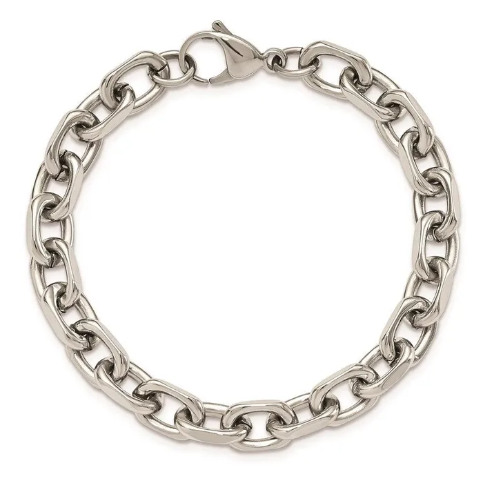 Chisel Bracelets Stainless Steel Polished 850mm 875in Cable Bracelet Chisel Bracelets Stainless Steel Polished 850mm 875in Cable Bracelet