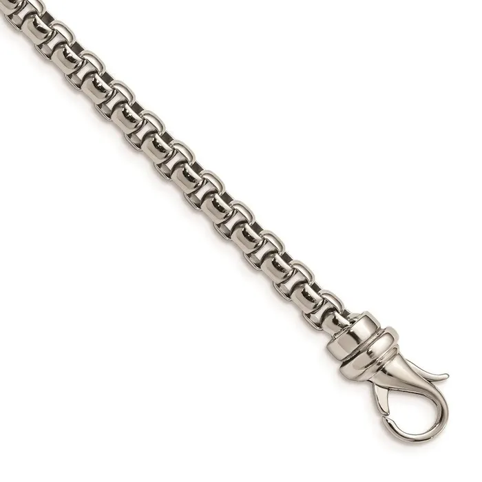 Chisel Bracelets Stainless Steel Polished 85in Bracelet