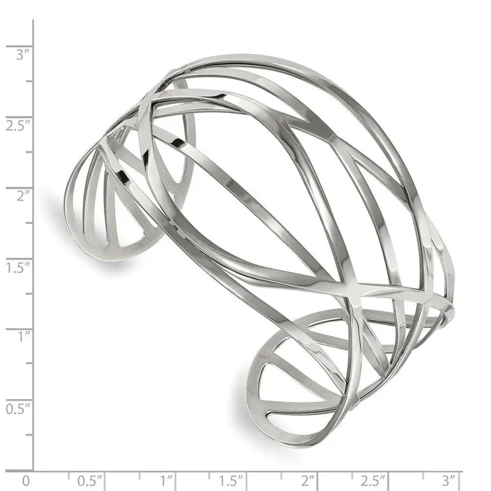 Chisel Bracelets Stainless Steel Polished Cuff Bangle Chisel Bracelets Stainless Steel Polished Cuff Bangle
