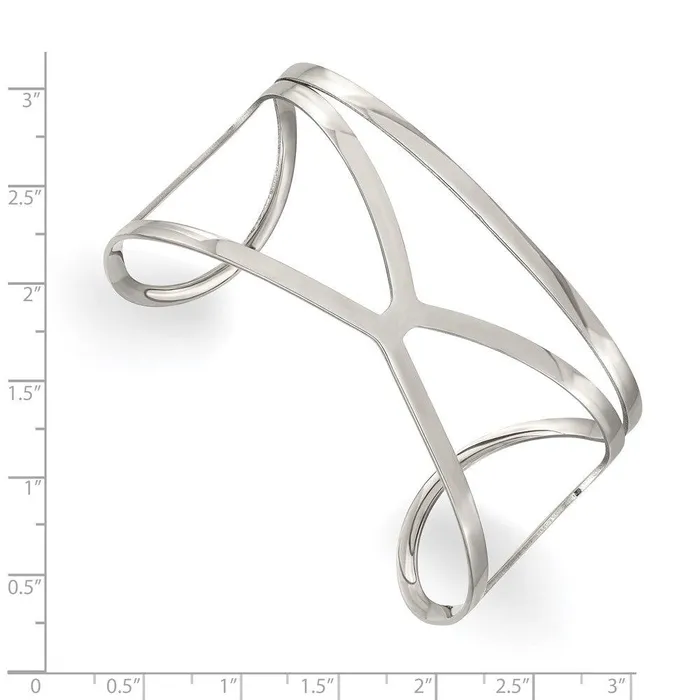 Chisel Bracelets Stainless Steel Polished Cuff Bangle Chisel Bracelets Stainless Steel Polished Cuff Bangle