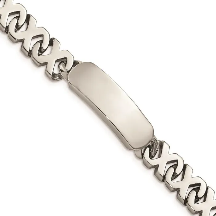 Chisel Bracelets Stainless Steel Polished ID Bracelet