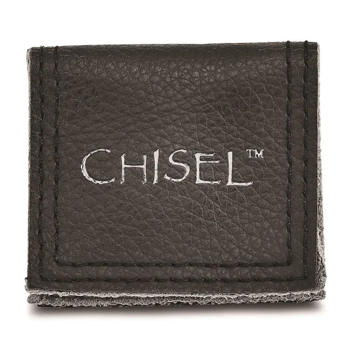 Chisel Rings Stainless Steel Brushed and Polished Black IP Plated CZ Band Chisel Rings Stainless Steel Brushed and Polished Black IP Plated CZ Band