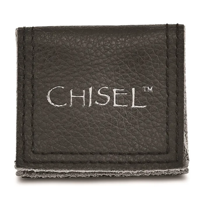 Chisel Rings Titanium Black Ti with Sterling Silver Inlay 10mm Polished Band TB288 Chisel Rings Titanium Black Ti with Sterling Silver Inlay 10mm Polished Band TB288