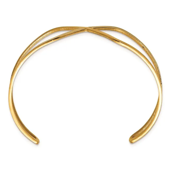 Chisel Stainless Steel Polished Rose IPplated Cuff Bangle Bracelets Chisel Stainless Steel Polished Rose IPplated Cuff Bangle Bracelets