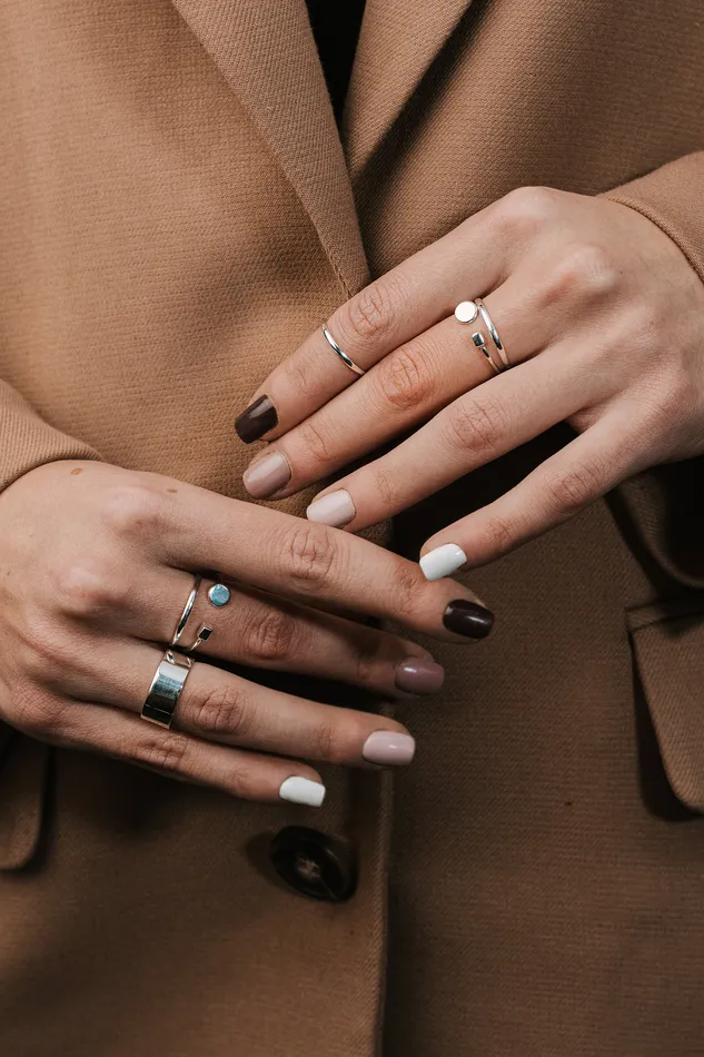Circle Cube Multisize Ring Silver Kty Rings