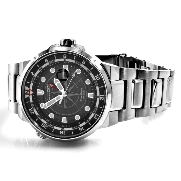 Citizen Bracelets Citizen Mens Watch Endeavor EcoDrive Black Dial Silver Steel Bracelet BJ714053E Citizen Bracelets Citizen Mens Watch Endeavor EcoDrive Black Dial Silver Steel Bracelet BJ714053E