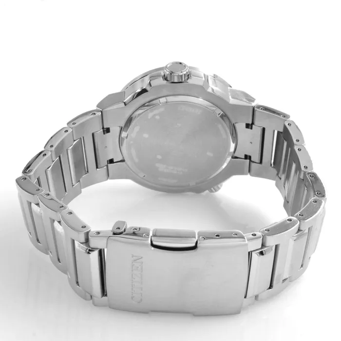 Citizen Bracelets Citizen Mens Watch Endeavor EcoDrive Black Dial Silver Steel Bracelet BJ714053E Citizen Bracelets Citizen Mens Watch Endeavor EcoDrive Black Dial Silver Steel Bracelet BJ714053E