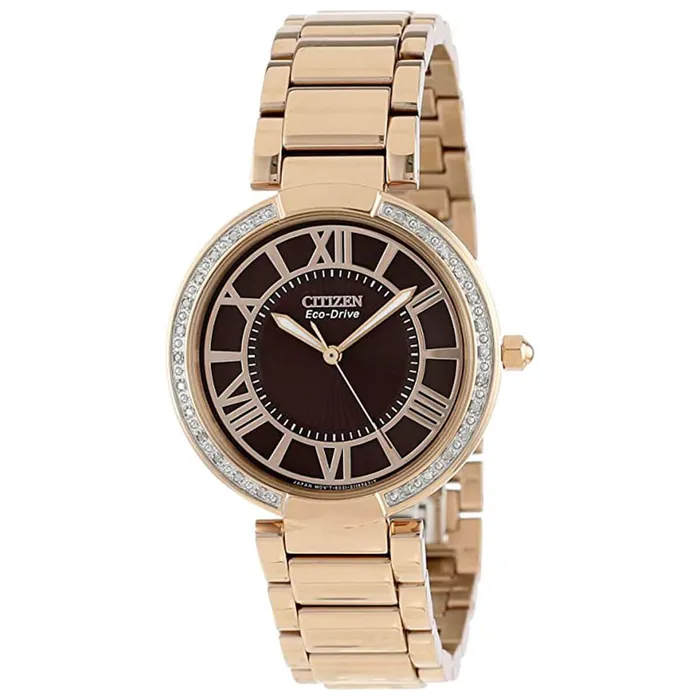 Citizen Bracelets Citizen Womens Watch dOrsay Diamond Bezel Rose Gold Bracelet EM010357X Citizen Bracelets Citizen Womens Watch dOrsay Diamond Bezel Rose Gold Bracelet EM010357X