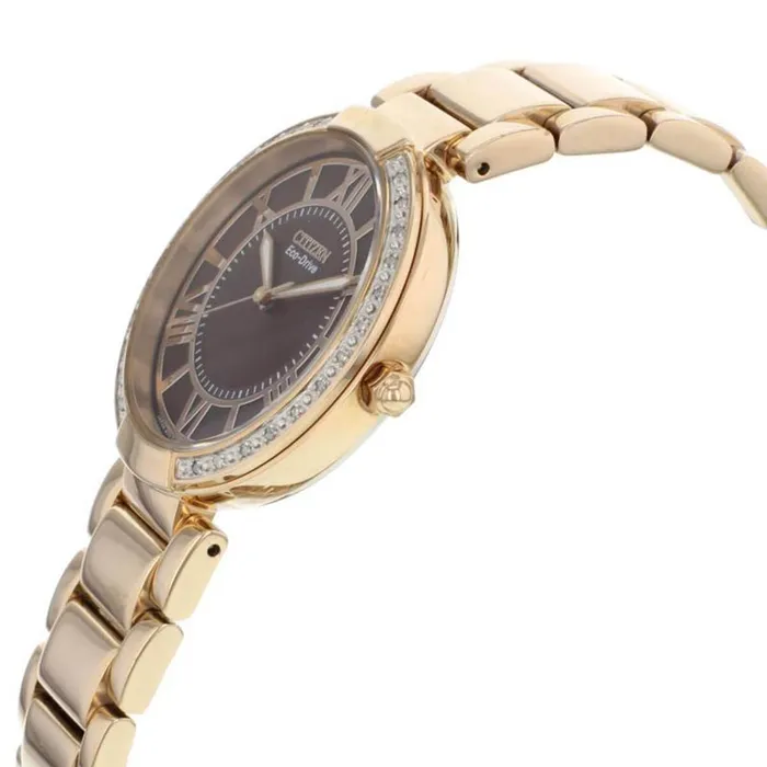 Citizen Bracelets Citizen Womens Watch dOrsay Diamond Bezel Rose Gold Bracelet EM010357X Citizen Bracelets Citizen Womens Watch dOrsay Diamond Bezel Rose Gold Bracelet EM010357X