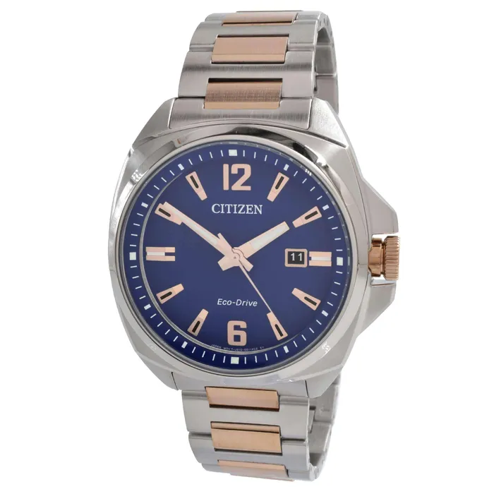 Citizen Mens Watch Endicott EcoDrive Blue Dial Two Tone Bracelet AW172655L Citizen Bracelets Citizen Mens Watch Endicott EcoDrive Blue Dial Two Tone Bracelet AW172655L Citizen Bracelets