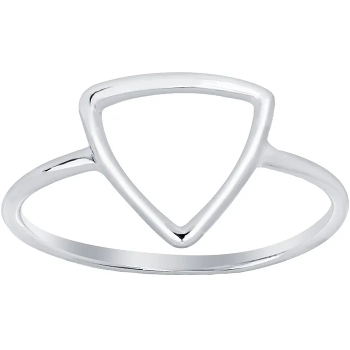 Classic Sterling Silver Open Triangle Ring W1337 Rings