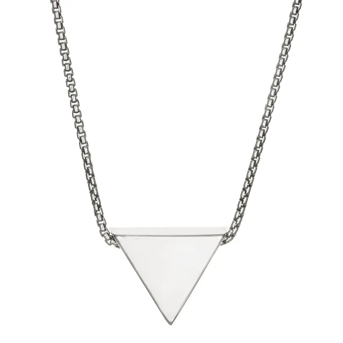 closebymejewelry Necklaces Sliding Triangle Cremation Necklace in Sterling Silver