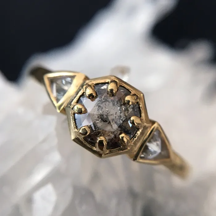 Cloudy Cleo Diamond Ring Lauren Wolf Jewelry Rings