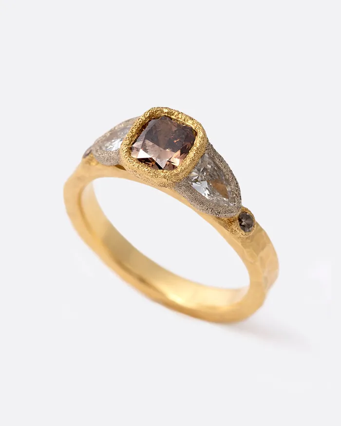Cognac Diamond Ring TODD POWNELL Rings