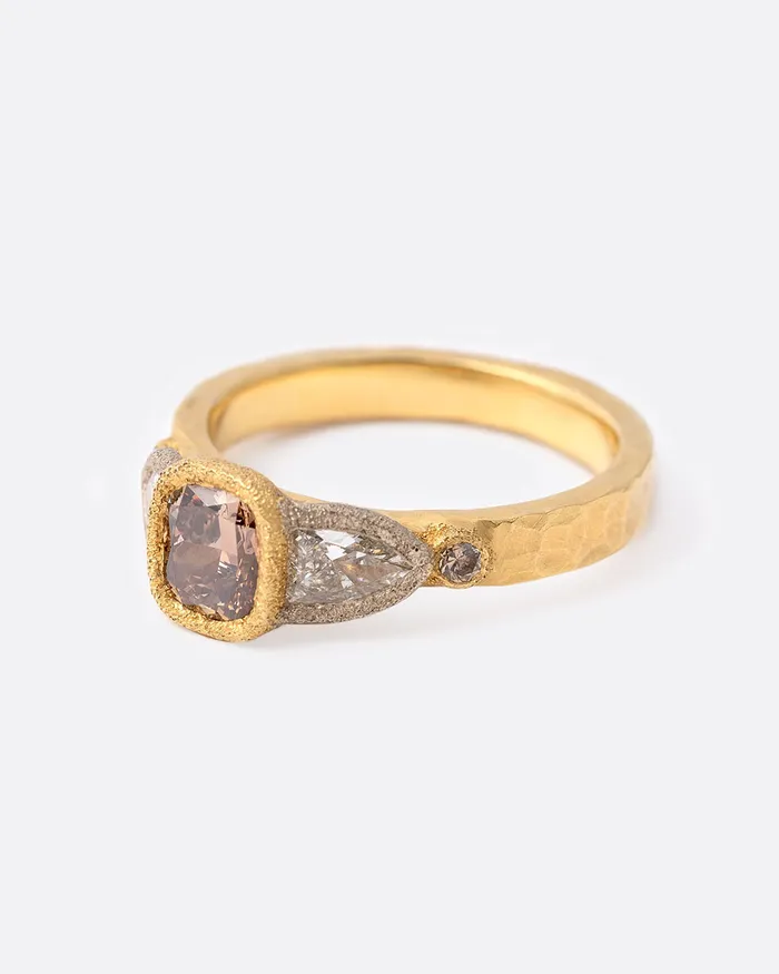 Cognac Diamond Ring TODD POWNELL Rings