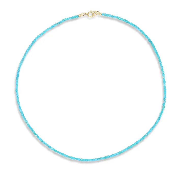 Cube turquoise necklace Earthly Abundance Necklaces