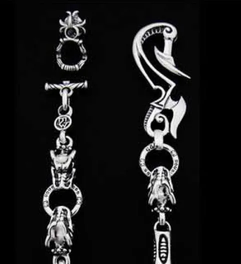 DCJ Thunder Hook with 3 Gargoyle DC Ring and Bio Links Wallet Chain Rings DCJ Thunder Hook with 3 Gargoyle DC Ring and Bio Links Wallet Chain Rings