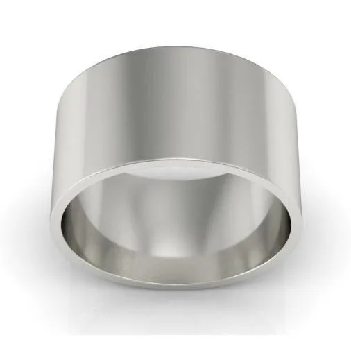 deBebians 10mm Platinum Wedding Ring Flat Rings