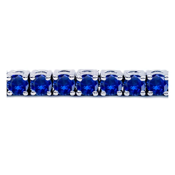 deBebians 7 Carat Blue Sapphire Tennis Bracelet Bracelets